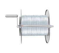 Hose Reel, Garden Hose Reel Stand, 50 m Storage Capacity, Pipe Storage with Hand Crank, Wall Mounted or Freestanding, Without Hose