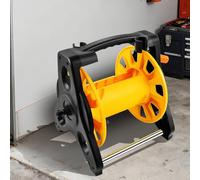 Hose Reel with 15M/25M/30M of Multi-Purpose Hose, 7 Spray Setting, Lightweight for Outdoor Garden Watering, Robust Frame for Stability, for Gardens, Balconies & Outdoor Cleaning