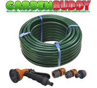 Faithfull FAIHOSE30AV PVC Reinforced Garden Hose Spray Gun Kit 30M (98ft)