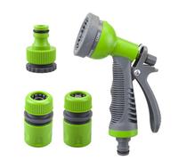 Hose Spray Gun 6 Function Hose Gardening Tools Accessories 13Cm Green