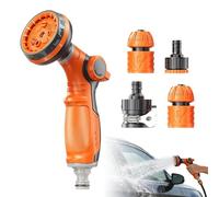 Hose Sprayer Nozzle, Leak Proof Adjustable Tool, Heavy Duty Watering Attachment with Quick Connect, Garden Cleaning Accessory with Ergonomic Grip, Supplies for Washing Car Cleaning Ground