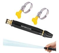 Hose Sprayer Nozzle - Metal Garden Hose Water Nozzle, Handheld Replacement Parts with 3 Spray Patterns, Durable Cleaning Tools for House Floor Lawn Pet Bathing Patio Outdoor Use