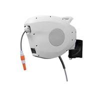 Hose Storage, 100 FT/30M 1/2" Retractable Garden Hose Reel, Any Length Lock, Heavy-Duty Wall Mounted Hose Reel with Automatic Rewind