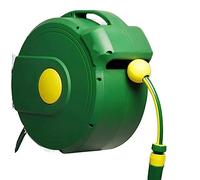 Hose Storage， Garden Hose Reel, Compact Portable Hose Reel with 20M/65Ft Hose, Adjustable 2-in-1 Spray Nozzle