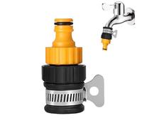 Hose Tap Connector for Hose Pipe - Adjustable Kitchen Mixer Tap Hose Adapter - Universal Tap to Hose Connector for Indoor & Outdoor Use - Easy Fit for Garden, Sink, and Car Washing