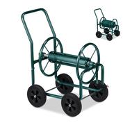 Hose trolley 4 Wheels Steel Frame Garden Hose Cart Water Hose Reel 10.8 kg