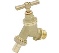 Hose Union Outside Tap with Double Check Valve 3/4" DZR, Diameter 3/4", 1 in Pack