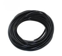 Hose Vacuum Silicone Hose Auto Racing Intercooler Line Pipe Tube Black Red Blue Car Silica Gel Garden Hose(Black,10 Meter_ID 3MM)