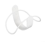 Hose Wall Mount Hanger, Carbon Steel for Reliable Hose Storage, Designed for Efficient Organization in Outdoor Spaces (White)