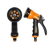 Hose Water Sprayer Gun, Gardening Multi Pattern Nozzle, Quick Connection to Pipe