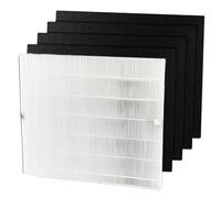 HOSECES 1 Pack HEPA Replacement Air Filter + 4 Carbon Pre-Filters Compatible with COWAY Airmega AP-1512HH AP-1518 200M Air Purifiers, High Efficiency H13 Filter Sets#3304899 (Air 200M 1+4)