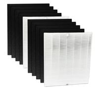 HOSECES 2 Pack HEPA Replacement Air Filter + 4 Carbon Pre-Filters Compatible with COWAY Airmega 200M AP-1512HH AP-1518 Air Purifier, High Efficiency H13 Filter Sets#3304899 (Air 200M 2+4)
