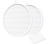 HOSECES 2Pack Reusable Nail Dust Collector HEPA Filter with 40 Sheets Disposable Dust Filters Compatible with MelodySusie Nail Dust Collectors SProF / XC320J / Spro,Home or Salon Use