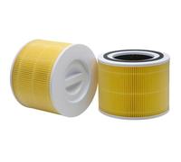 HOSECES Core 400S Pet Yellow Filter Compatible with LEVOIT Core 400s Smart Wifi Air Purifier, 3-IN-1 High Efficiency HEPA Activated Carbon Filter #Core 400S-RF-PA, 2Pack