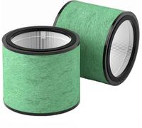 HOSECES Replacement Air Filter for SHARK NeverChange5 HP072UK Air Purifier | High Efficiency HEPA Activated Carbon Filter for shark HP072 HP072UK 2-Pack