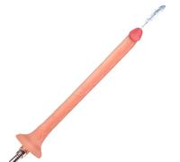 HOSED 12" Slim Silicone Enema Hose for Beginners, Men, Women, & Couples. Realistic Look Extra-Long Dong, Compatible. Premium Silicone. 2 Pieces, Flesh.