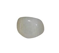 Hoseki Natural White Agate Sulemani Hakik Safe Aqeeq Semi Gemstone 87.4ct, Crystal, Agate