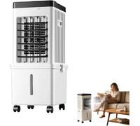 Hoseless Portable Air Conditioner, 12L Ventless 3-In-1 Energy Efficient Chiller With 3 Adjustable Speeds, Compact Lightweight Cooling Device For Home And Office，White
