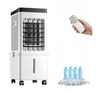Hoseless Portable Air Conditioner 15L Ventless 3-in-1 Air Cooler for Home Office, Adjustable 3 Speed Levels, Energy Efficient, Compact and Lightweight Design (White)