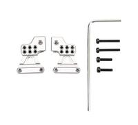 HOSEONFN 2pcs Metal Aluminum Alloy Rear Shock Tower for Axial SCX24 1/24 RC Car Upgrades Parts are excellent components for enhancing the performance of your 1/24 scale RC vehicle. (Silver)