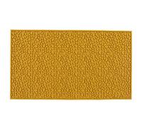 HOSEONFN Anti Slip PVC Bar Mat, Heat Resistant Insulated Service Mat, Dishwasher Safe Odorless Drip Tray, for Cafe Home Kitchen Counter, 16x12 Inch Floor Protection (Yellow)