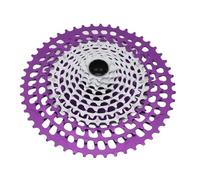 HOSEONFN Bike Cassette Flywheel, Bike Flywheel Sprocket, Integrated 12 Speed, Aluminum Alloy and Steel CNC Lightweight, for 9-50T XD, for Bike Note: The actual number of (Violet Silver)