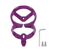 HOSEONFN Bike Water Bottle Cage Holder, High Strength Polycarbonate Material, Universal Design for Cycling, Easy Installation with Tools, Double Sided Processing, Wind Resistance S (Dark Purple)