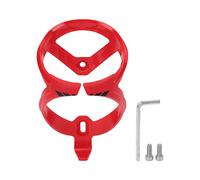HOSEONFN Bike Water Bottle Cage Holder, High Strength Polycarbonate Material, Universal Design for Cycling, Easy Installation with Tools, Double Sided Processing, Wind Resistance S (Chinese Red)