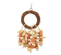 HOSEONFN Bird Swing Chewing Toy Corn Cobs Climbing Exercising Parrot Perch Bite Toy for Budgies Lovebirds