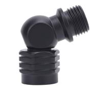 HOSEONFN Diving Regulator Connector 110 Degree Angle Stainless Steel Rotating Adapter for Second Stage Regulator (Black)