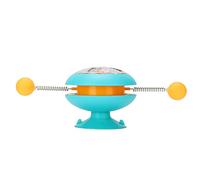 HOSEONFN for Cat, for Interactive Teaser Toys, ABS Material, Spring Catnip Turntable, Funny Teasing Toy, Durable and Safe Design, Engaging Play for Cats, Windmill Spinner with Catn (Blue)