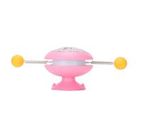 HOSEONFN for Cat, for Interactive Teaser Toys, ABS Material, Spring Catnip Turntable, Funny Teasing Toy, Durable and Safe Design, Engaging Play for Cats, Windmill Spinner with Catn (Pink)