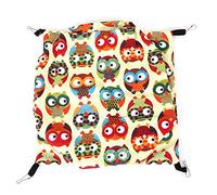 HOSEONFN for Hamster, for Squirrel, Hanging Hammock, Winter Warm Pet Nest, Sleeping Bed Cave Cage, Cozy Hanging Habitat, Soft Plush Lining (S)