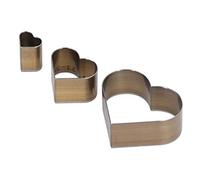 HOSEONFN Leather Knife Mold, For DIY Hand Made Leather Goods, Puncher Clay Cutters, Making Tools, 3 Pcs Set (Heart)