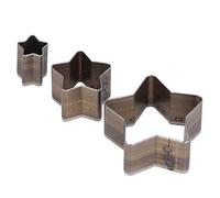 HOSEONFN Leather Knife Mold, For DIY Hand Made Leather Goods, Puncher Clay Cutters, Making Tools, 3 Pcs Set (Five Pointed Star Shaped)