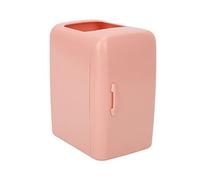 HOSEONFN Makeup Organizer, Mini Refrigerator Storage Box for Cotton Pads, Brush Holder with Sealed Drawer, Compact Desktop Organizer, Novel Cosmetic Case for Vanity