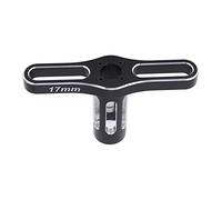 HOSEONFN Metal Wheel Hex Nuts Sleeve Wrench Tool, for 1/10 1/8 Off Road RC Car Spare Parts, 17mm Metal Sleeve Wrench Tool Ideal for Use in RC Car Maintenance and Repair