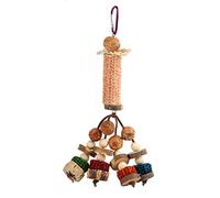 HOSEONFN Parrot Corn Cob Chew Toys Cuttlefish Bone Boredom Relief Parrot Chewing Toy for Parrots Cockatiel Budgerigar (Carambola Model)