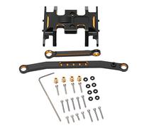 HOSEONFN RC Car Steering Group Assembly Set for Axial for SCX24 1/24 RC Car, Aluminum Alloy Gearbox Base Center Skid Plate. This high - quality steering group assembly set is craft