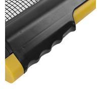HOSEONFN Retractable Table Tennis Net Rack Portable Plastic Polyester Cotton Telescopic Adjustable (Wavy Edges, Yellow and Black)