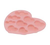 HOSEONFN Silicone Mousse Cake Mold, Heart Shaped Baking Pan, 9 Grid Dessert Mold for Home Kitchen, Non-Stick Flexible Baking Tool, Reusable Cake Molds for Baking