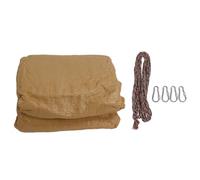 HOSEONFN UV Block Shade Sail Thicken Slotting Sun Shade Sail for Villa Courtyard Outdoor Beige