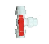 Hosepipe Connectors,Garden Hose Splitter,Multi-Tap Connector,White PVC Ball Valves Plastic Water Pipe Quick Valve PE Tube 3-Way Fast Connectors Irrigation Accessories(32mm)