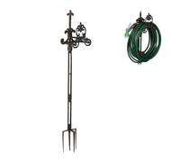 Hosepipe hanger Garden Hose Holder Vintage Compact Wrought Iron Hose Rack
