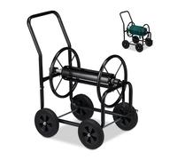 Hosepipe reel cart Metal Hose Carrier Lightweight 4 Wheels Hosepipe Trolley