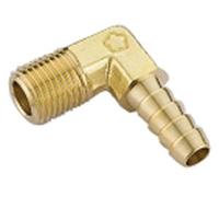 Hoses&Couplings Online - 1/4" Bspt Male X 1/4" Hose Id Brass Elbow Hosetail (PACK OF 5)