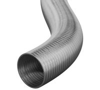 Hoses Uk 102mm Id 4 Metres Semi Rigid Flexible Aluminium Air Extraction Ducting Hose Vent Tube Silver
