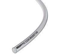 Hoses UK 10mm Id Pvc Reinforced Braided Clear Hose X 5 Metres For Water, Airline, Compressor, Drain Down