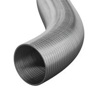 Hoses Uk 125mm Id 4 Metres Semi Rigid Flexible Aluminium Air Extraction Ducting Hose Vent Tube Silver