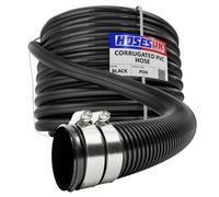 Hoses UK 25mm 40 Metre Black Aquatic/fishpond Filter, Pump Or Waterfall Flexible Reinforced Hose/pipe With 2 Free Hose Clips Clamps